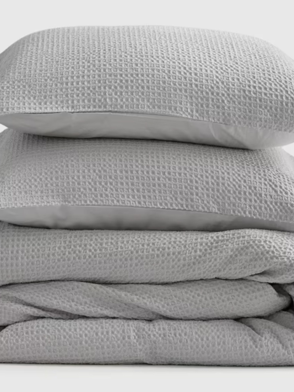 Quince Organic Luxe Honeycomb Duvet Cover Set (includes shams) - King / Cal King - Picture 7 of 8